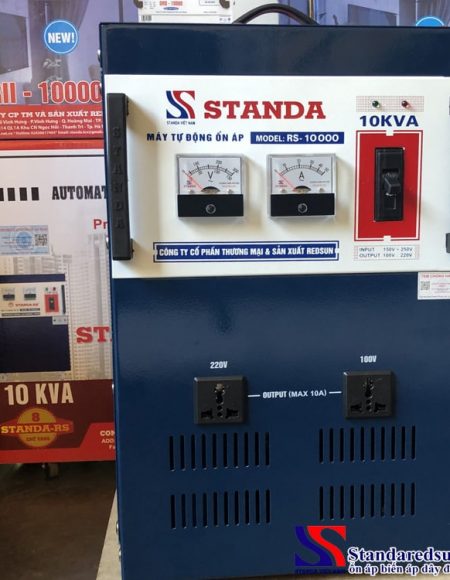 Ổn áp standa 10KVA dải điện áp 150V - 250V Standa REdsun