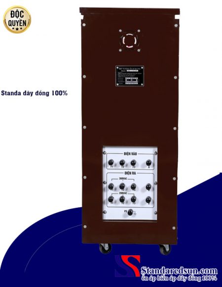 Ổn áp Standa 15KVA DR 3 pha dây đồng 100%