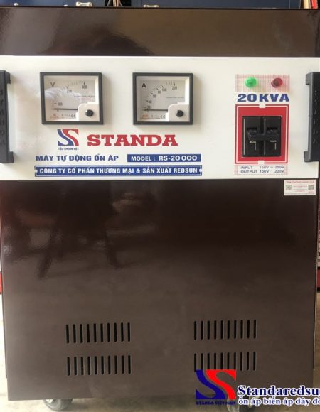 Ổn áp standa 20KVA dải điện áp 150V -250V dây đồng