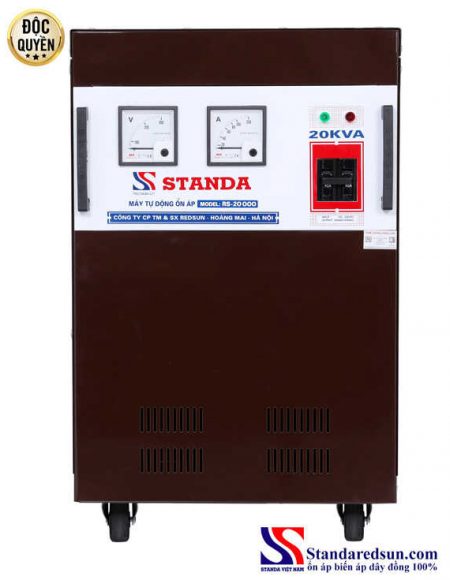 Ảnh Ổn áp Standa 20KVA dây đồng 100% bán chạy nhất 3