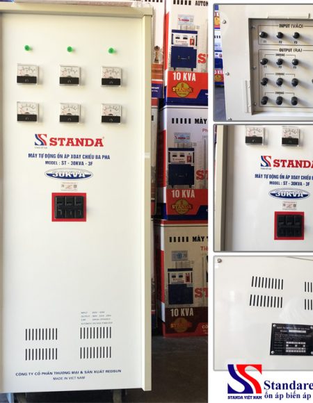 ổn áp standa 30KVA 3 pha dây đồng