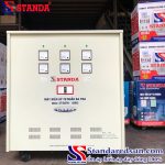 biến áp tự ngẫu Standa 150KVA dải 380V - 220V -200V mặt trước của máy