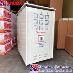 ảnh biến áp cách lý standa 320KVA 3 pha mặt nghiêng của máy chính hãng
