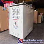 biến áp cách ly Standa 320KVA dải 380V/220V/200V mặt nghiêng của máy
