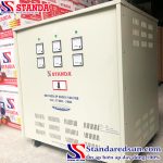 Hình ảnh biến áp cách ly Standa 100KVA dải 380V - 220V -200V mặt nghiêng máy