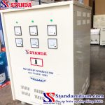 Ảnh biến áp tự ngẫu Standa 100KVA dải 380V - 220V - 200V mặt nghiêng của máy
