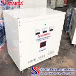 Ảnh biến áp tự ngẫu Standa 60KVA dải 380V - 220V - 200V mặt nghiêng của máy
