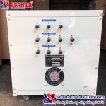 Biến áp tự ngẫu Standa 20KVA dải 380V -220V - 200V mặt sau của máy