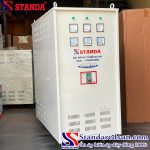 biến áp tự ngẫu Standa 320KVA 3 pha dải 380V-220V-200V mặt nghiêng của máy