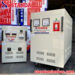 ảnh máy ổn áp Standa 15KVA dải 90V - 250V dây đồng mặt nghiêng