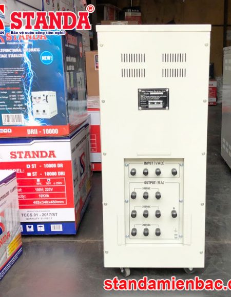 ổn áp Standa 15KVA dải 260V -430V dáy đồng 100% chính hãng