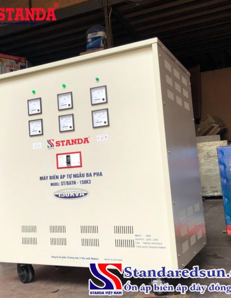 Máy biến áp tự ngẫu Standa 150KVA dây đồng 100%