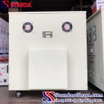 máy biến áp tự ngẫu Standa 200KVA dải 380V-220V-200V mặt sau của máy