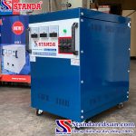 máy biến áp cân pha 3x25 mặt nghiêng của máy