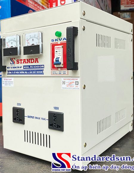 ổn áp Standa 5KVA dải 50V - 250V dây đồng 100%